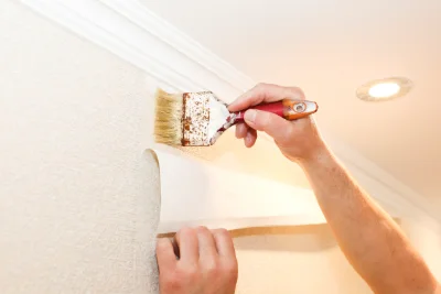 Pose de papier peint à Busseaut — revêtements muraux et toiles de verre